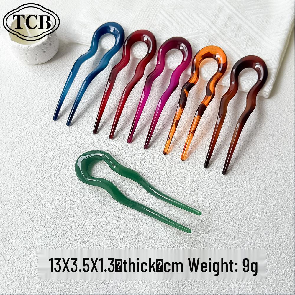 Elegant 2025 U-Shaped Japanese Korean Hairpin Clip for Buns