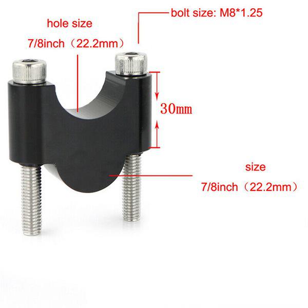 Pair of Raised Risers for 2014-2020 Yamaha MT07, FZ07, XSR700