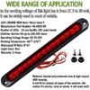 2 Pack 10" 15 LED Trailer Identification Light 9 To 30-Volt, LED Stop Turn Tail Light Assembly Third Brake Bar Strip Rear Marker Light IP67