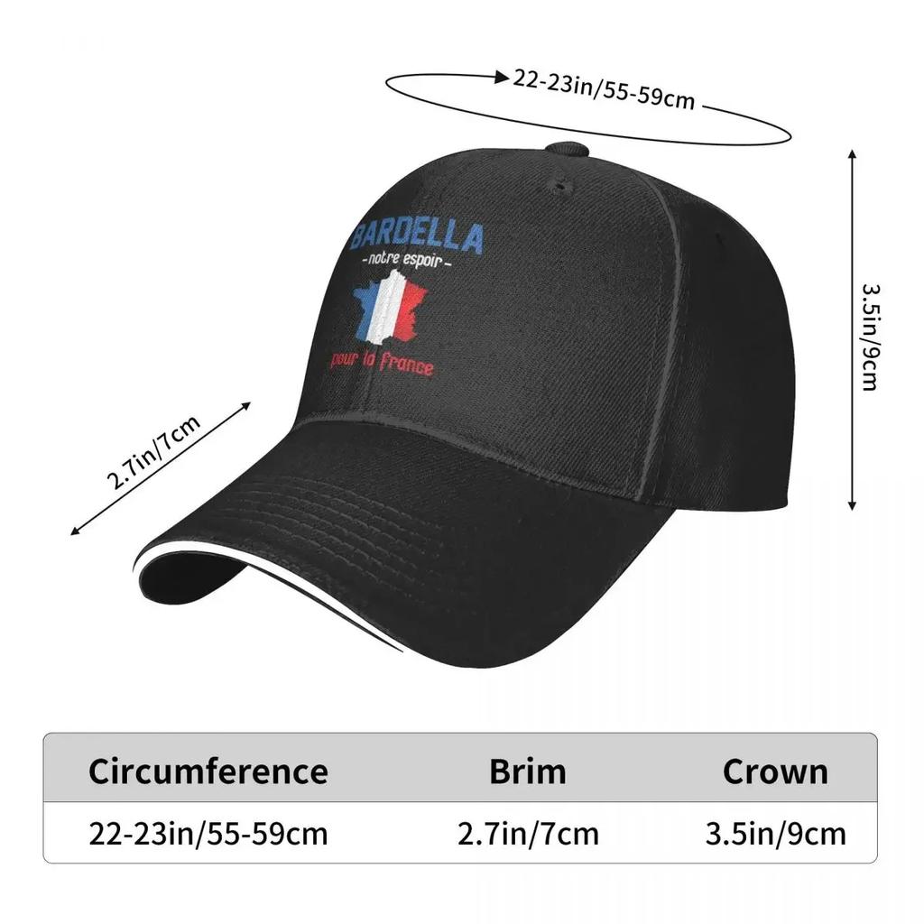 Vintage 2027 Bardella Kollektion Baseballkappe Präsidentschaftswahl Frankreich Streetwear Herren Damen Trucker-Kappe Snapback-Kappe Geschenk