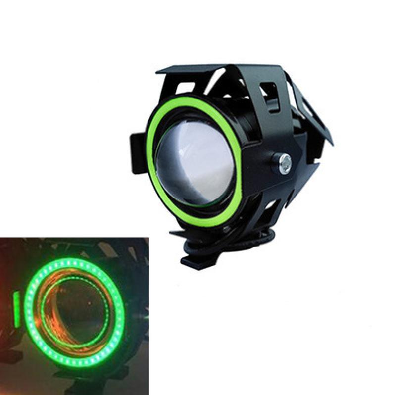 2025 LED Motorcycle Angel Eyes Motorbike LED Auxiliary Lamp U7 Headlamp Spotlights Motorcycle Headlights Super Bright 125W