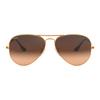 Ray-Ban Double Frame Design Aviator Sunglasses Unisex Sunglasses Bronze RB3025-9001A5