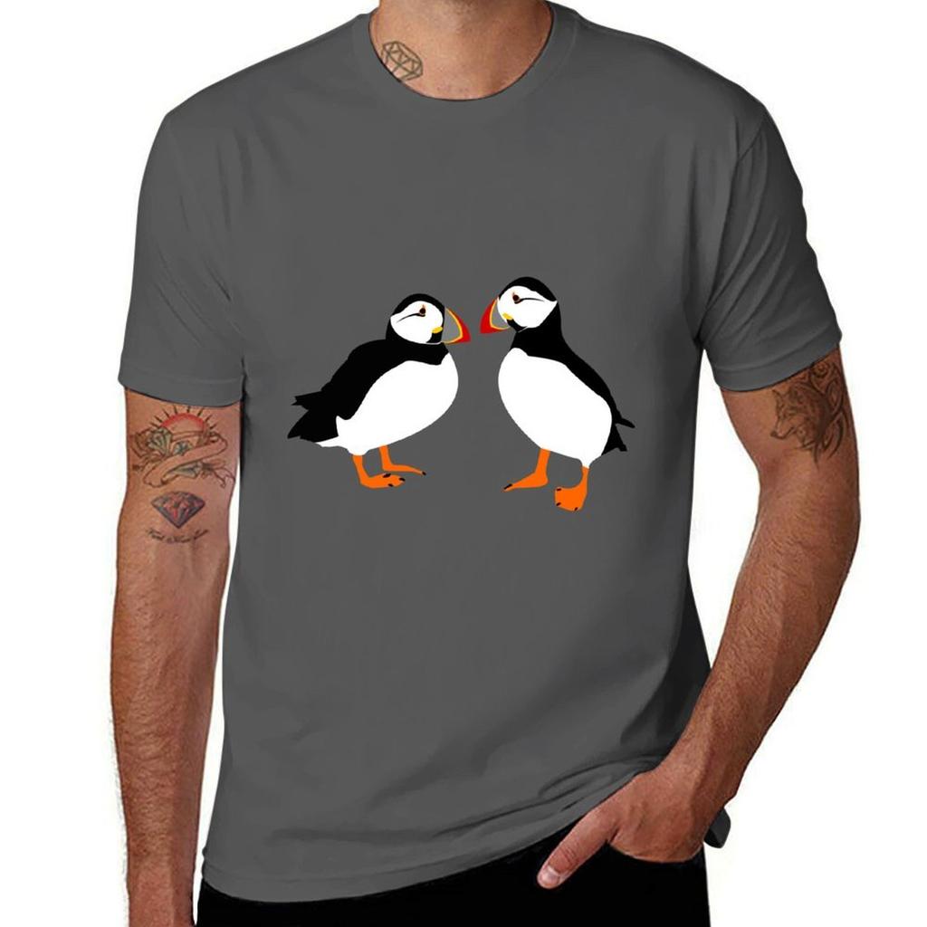 Farne Island Puffins Tshirt Work Outdoor Tshirt For Unisex