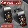 Car Storage Accessories Seat Hook, Cartoon Cat/Dog Pattern Decor, Durable Load Bearing Acrylic Cute Pet Organizer Headrest Hanger, Universal
