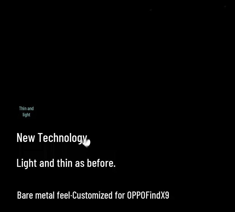 XunDi Find X9 Pro Thin, Anti-Fall Protective Case for OPPO Find X9