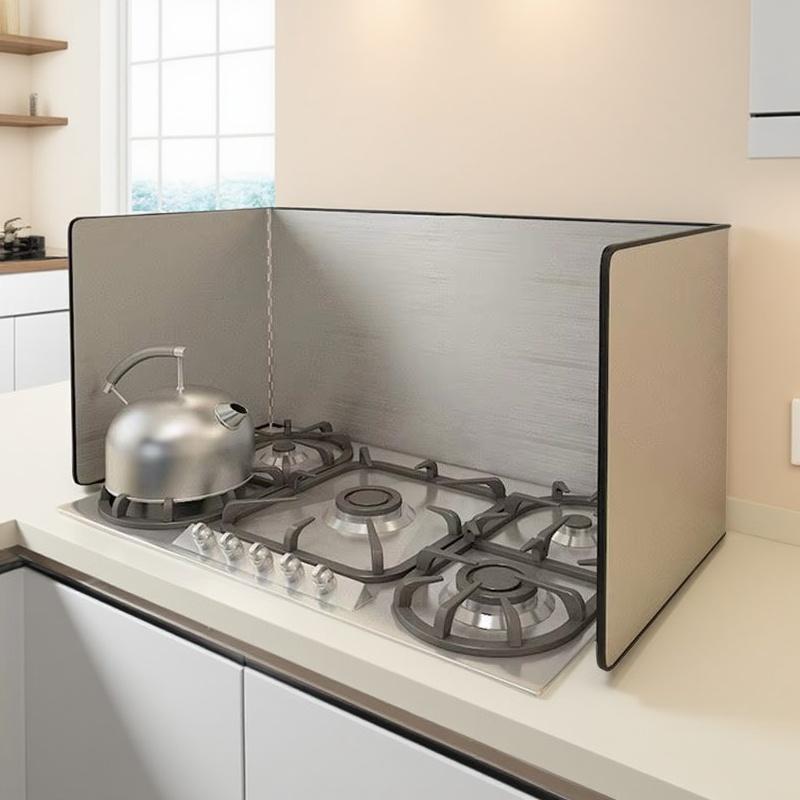 Kitchen Oil Splatter Guard,Splatter Shield Guard Kitchen Cooking Frying Oil Splash Screen Cover Gas Stove Oil Splash Guard