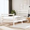 VidaXL Bed Frames White Solid Pine Wood 90x190 Cm Single 3104972