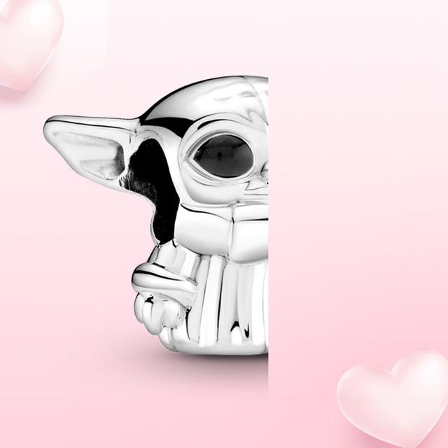 100% 925 Sterling Silver Přívěsek Millenium Falcon Falcon Přívěsek Fit Originální módní šperky Dámský náramek DIY dárek