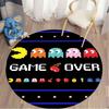 Tappeto Rotondo con Motivo Arcade Pac-Man Tappeto Morbido Tappetino Antiscivolo per Decorazione Stanza dei Giochi