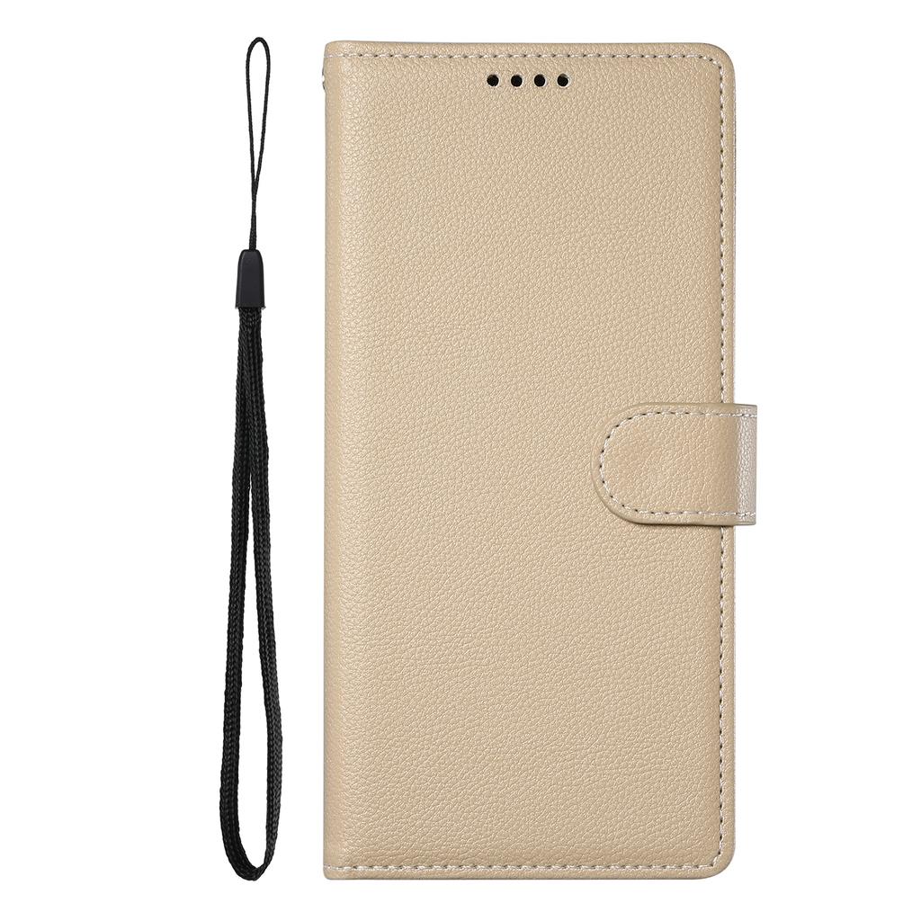 DF-012 For Samsung Galaxy S24+ Case Litchi Texture Leather Wallet Stand Phone Cover