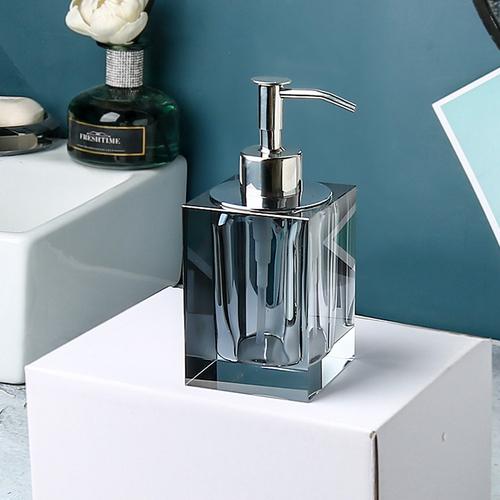 Crystal Glass Bathroom Kit Couple Mouthwash Cup Tray Wash Set Press Soap Dispenser Light Luxury Home Bathroom Accessories Set