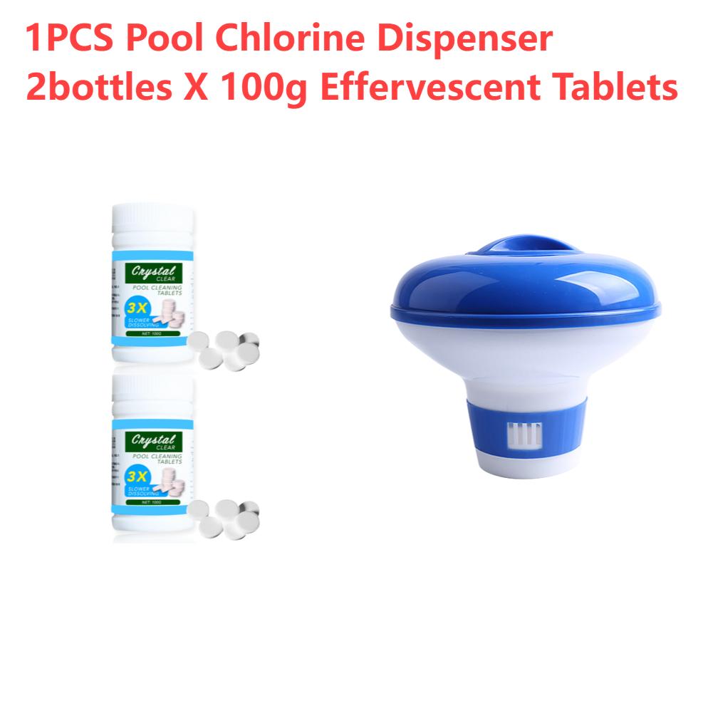 Swimming Pool Floating Chlorine Dispenser Disinfection Automatic Applicator Pump Pill Disinfecting Box Spa Pool Accessories