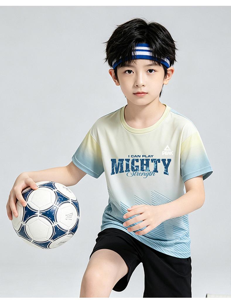 [Daily Leisure] Peak Children's Summer Gradient Short-sleeved T-shirt