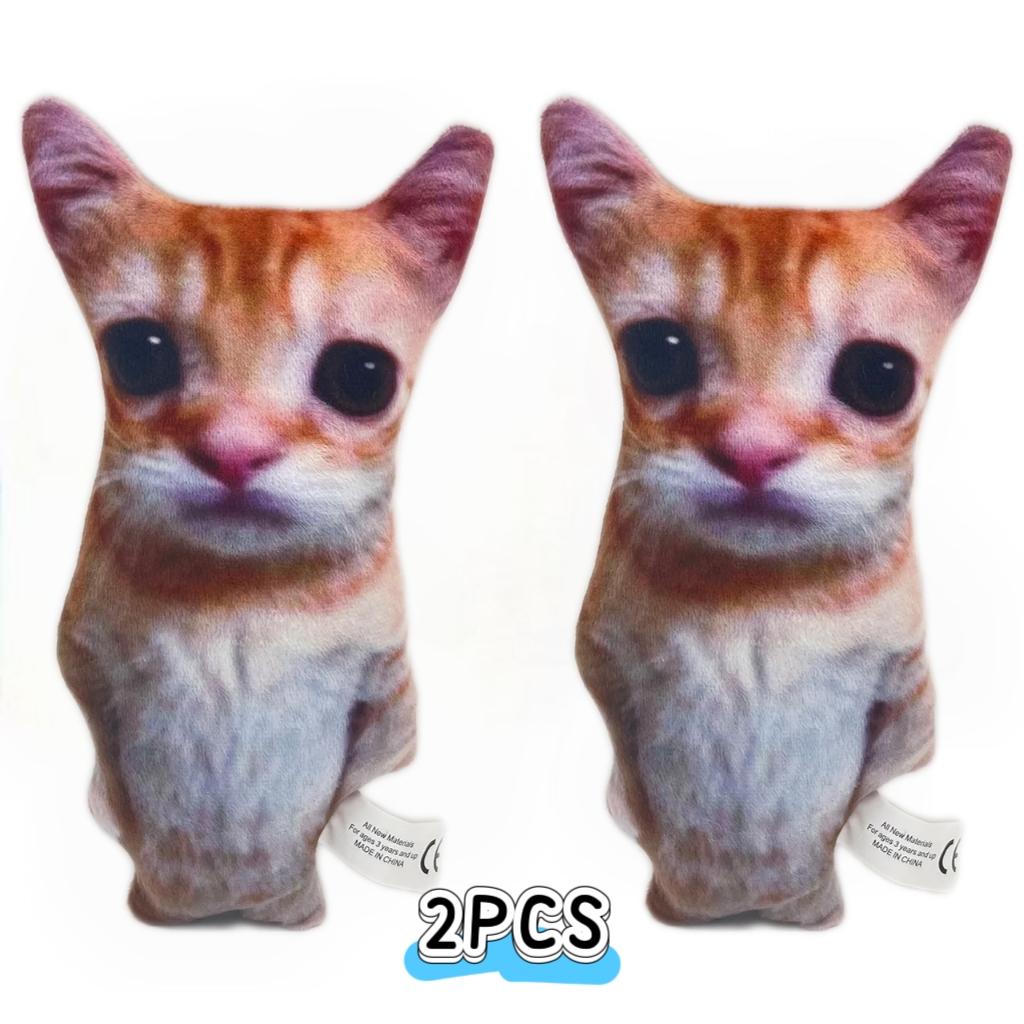21cm Niedliche El Gato Katze Plüschtiere Wowwow Katzenpuppen Plüschtiere Simulation Stofftiere Geburtstag Feiertagsgeschenk Kinder Sammlerstück Spielzeug