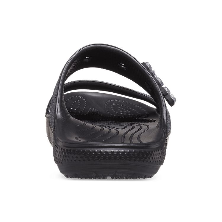 Crocs Classic Glitter II Σανδάλι Μαύρο Unisex Αθλητικά Παπούτσια 207769-001