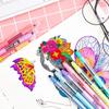 10 Colors Erasable Highlighter Dual Tip Marker Pastel Fluorescent Pen Art Drawing Doodling School Stationary Supplies