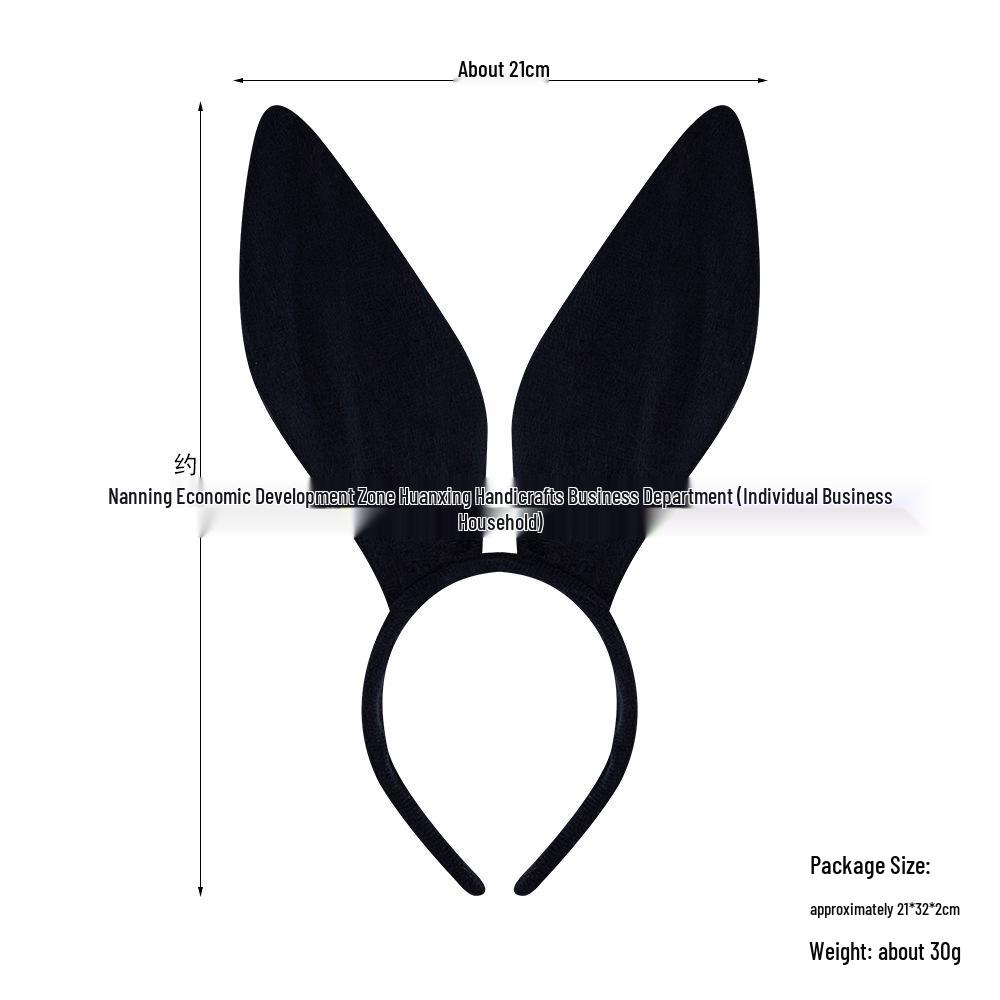 Halloween Bunny Ear Headband for Performance - Rabbit Ears, Internet Celebrity Style.