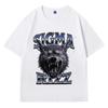 Sigma Rizz Fun Meme Pattern T-shirt for Women's 90s Aesthetics Gift: Short Sleeve Retro Harajuku T-shirt for Women's Style
