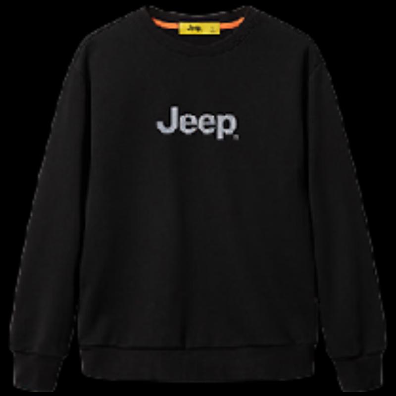 Jeep Men's Spring Loose Fit Crewneck Sweatshirt