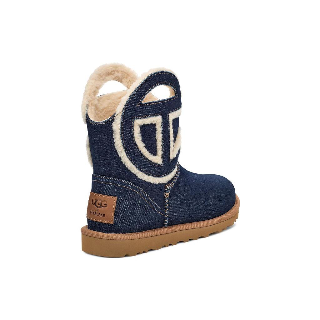 UGG Telfar X Logo Mini Boot Indigo Denim Unisex Sneakers Blue 1152550-IDG