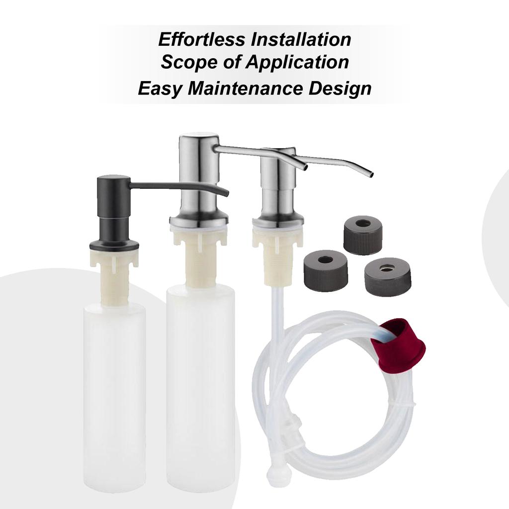 Sink Soap Dispenser  304 Stainless Steel Kitchen Sink Soap Dispenser Refillable Kitchen Sink Soap Dispenser Outlet Head Extender
