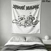 Custom Name Simon‘s cat Wall Tapestry Aesthetic Wall Hanging Printed Fabric Blanket Decorative Tapestries for Bedroom Living Room Home Decor