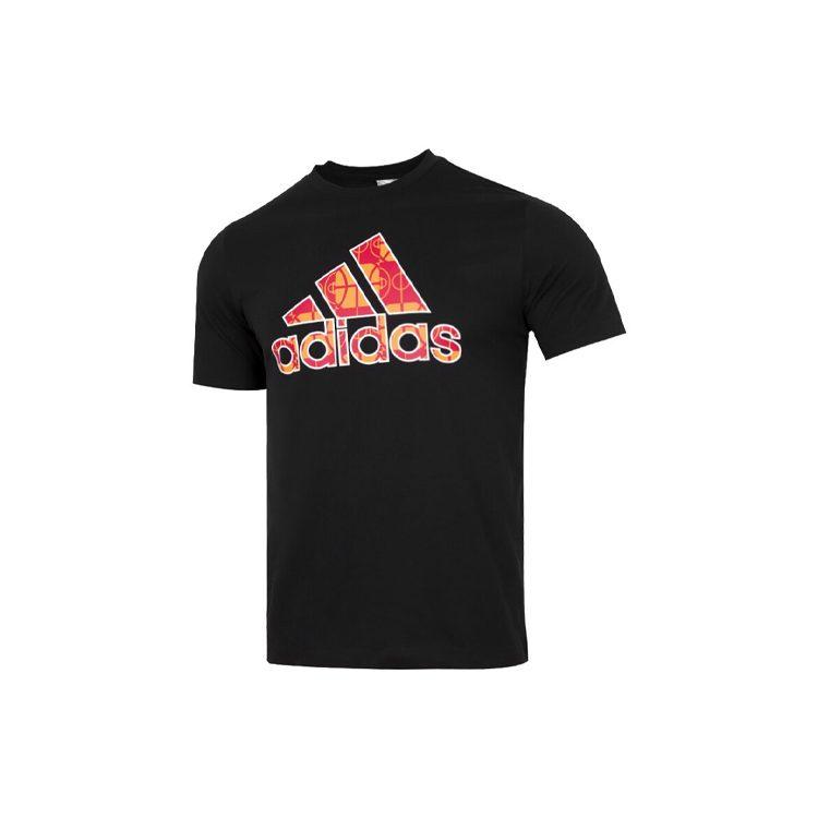 Adidas T Shirts Men's Black Crew Neck Moderate Straight Fit HD7928