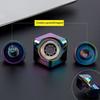 Rubik's Cube métallique coloré, gyroscope pour le bout des doigts, Rubik's Cube créatif rotatif détachable