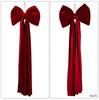 Hot Selling Large Wine Red Velvet Christmas Tree Bow Decoration