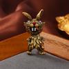 New Arrival Vintage Cute Rabbit Big Incisors Pins Brooches For Women Girls Retro Trendy Metal Office Party Accessories Corsage