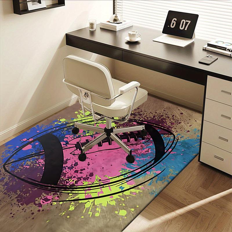 Rugby Chair Mat Office Carpet: Oversized Rug for Home Decor, Sofa Carpet, Desk Chair Mat, Gift Idea for Office and Living Room