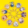 Player Bag Decoration Anime Keychain Genshin Impact Acrylic Pendant Keyring Cosplay Key Chains