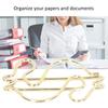 50Pcs Dollar Shape Gold Paper Clips Gold Small Paper Clips Cute Paper Clips  Document Organization