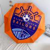 Lion City Sailors Football Club Muster, automatisch faltbarer Regenschirm, tragbares und faltbares Design, 8 Rippen, ein Weihnachts- oder Geburtstagsgeschenk.