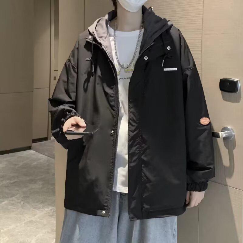 Retro Men's 2025 Solid Color Two-Piece Jacket: Casual, Versatile, Comfortable Design