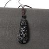 Natural Crystal Obsidian Dragon Pendant - Benmingnian Guardian Necklace