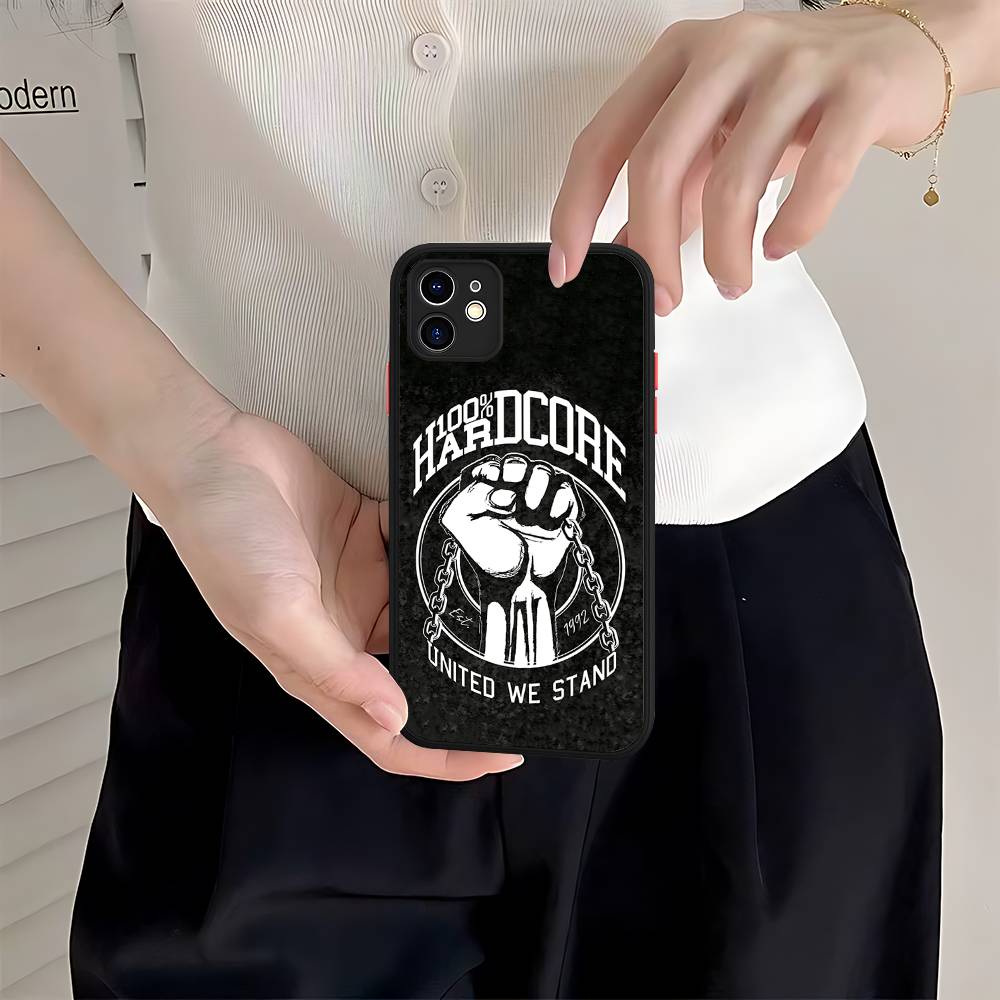 100 Hardcore Dog To The Bone Matte Transparent Phone Cover For IPhone Case 16 15 14 13 12 11 Pro Max X XS Max Plus iphone 11