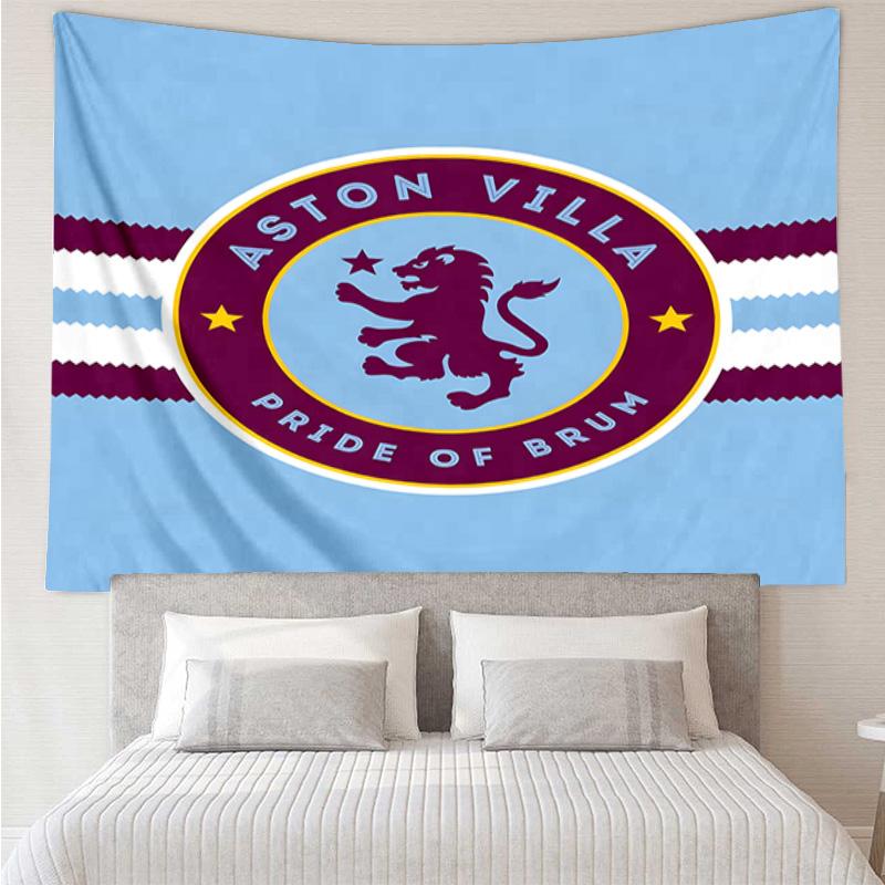 1PC Aston Football Club Printed Tapestry Room Decoration Wall Hanging for Living Room Bedroom, dormitory, Birthday and Christmas gifts
