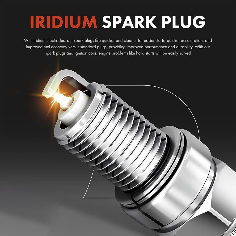 Iridium Spark Plugs & UF5574 Ignition Coil Set for 07-17 Jeep Patriot