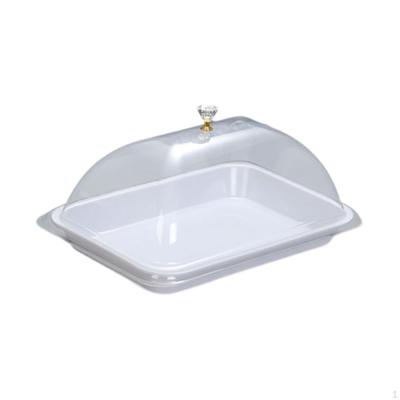 Cake Stand Cover Clear Easy To Clean Elegant Household Serving Dish Lid Food Display for