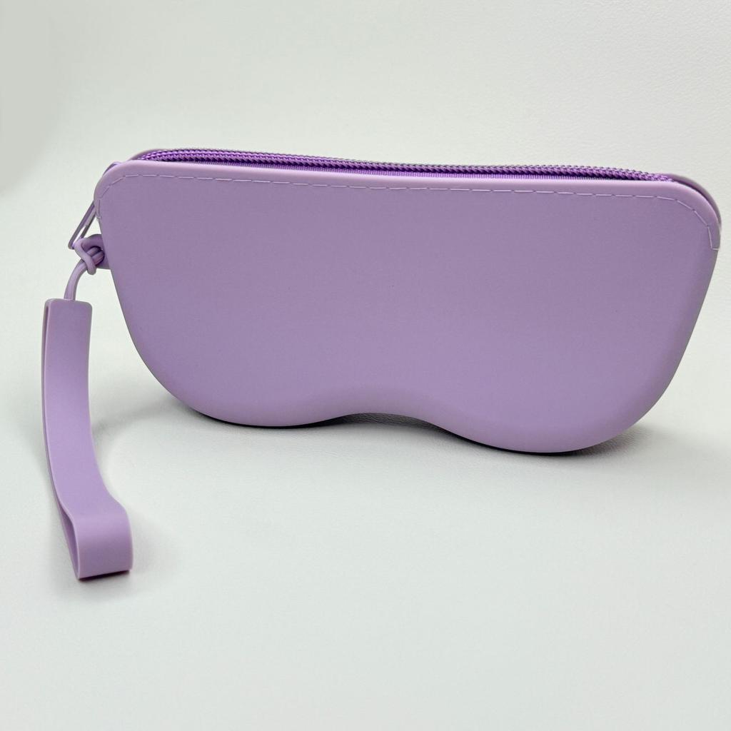 Soft Silicone Zipper Glasses Bag Sunglasses Pouch Eyewear Case Soft Waterproof Glasses Storage Bag Eyeglass Protective Case
