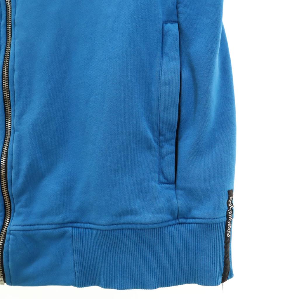 MOOSE KNUCKLES Hergestellt in Portugal Langarm-Sweatshirt Zip-Hoodie M hellblau Herren Gebraucht