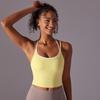 Auroth Back Cross Sports Vest Women Yoga Sports Bra Candy Color Fitness Top
