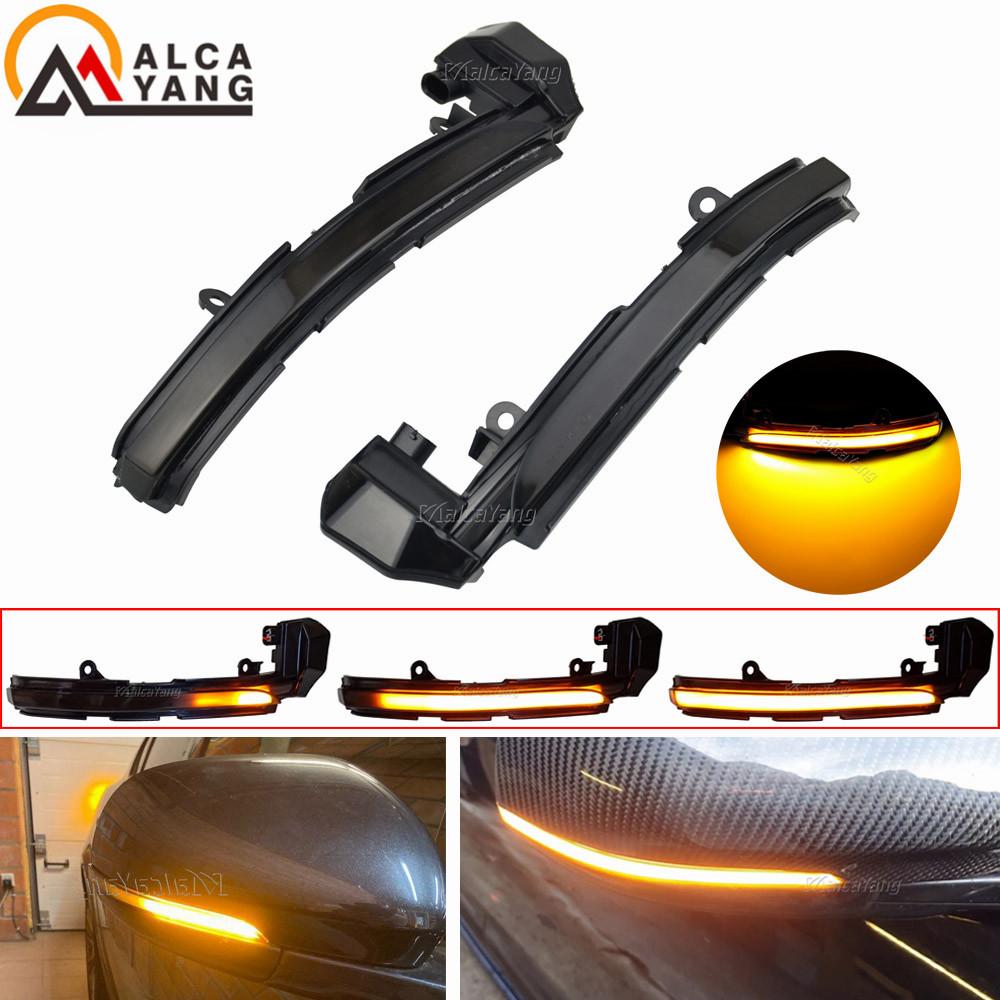 2Pcs Dynamic Turn Signal Light For Jaguar XE XF XJ F-TYPE XK XKR I-PACE X250 X260 LED Side Mirror Sequential Indicator Blinker