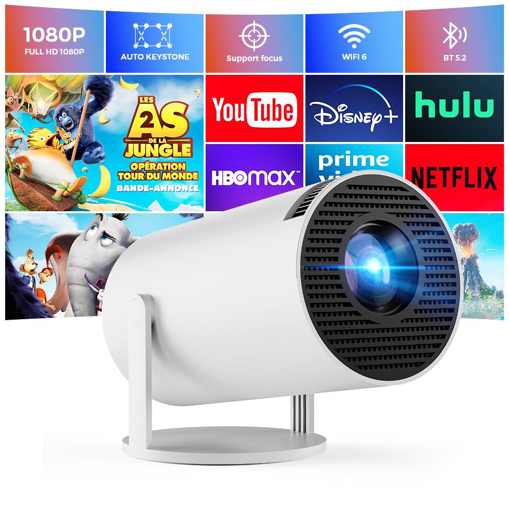 Mini Projector Projector Native 1080P 5G Wifi - 16:9 Bluetooth Full HD Home Cinema