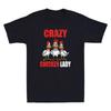 Crazy Chicken Lady Funny Chicken Lovers Farmer Gift Vintage Short Sleeve Tshirt