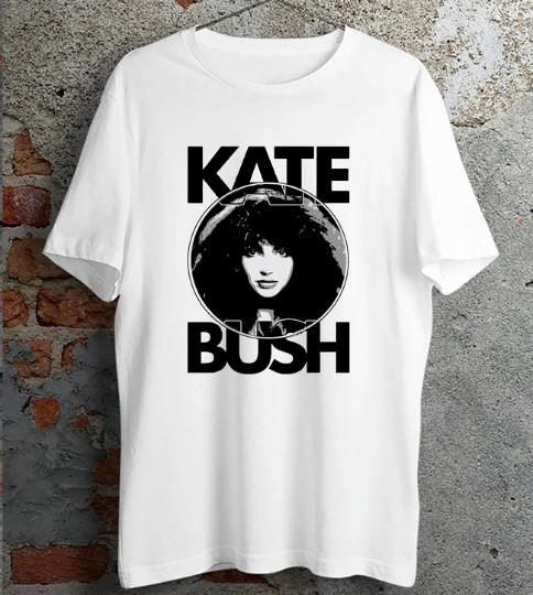 Kate Bush T Shirt 80s English Singer Gift Top White   T Shirt GK30 Unisex T-Shirt XL