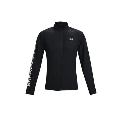 Outrun The Rain II Casualowa Sportowa Kurtka Zapinana na Zamek z Kołnierzem z Długim Rękawem Męska Kurtka Czarna 1369342-001