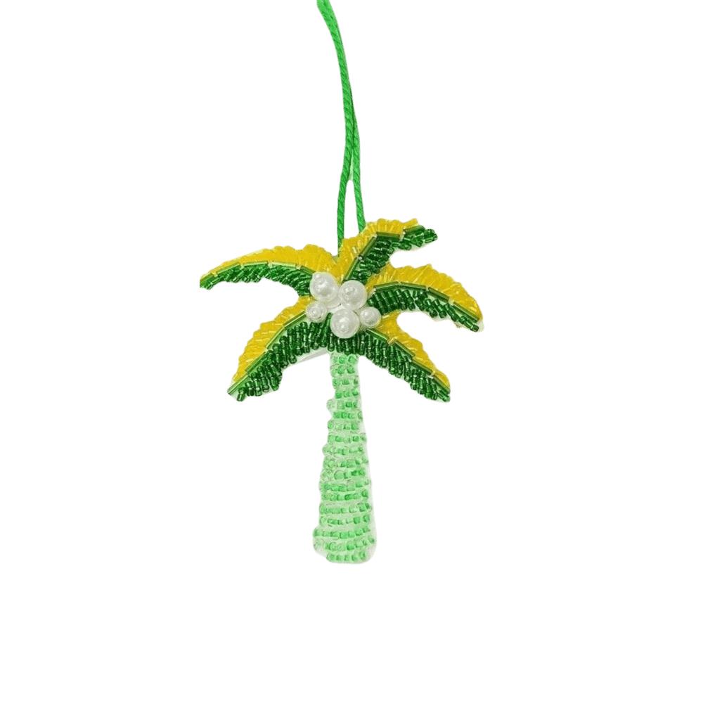 Starfish Coconut Tree Patch Keychain Sequin Beaded Patch Lanyard Clothing Decoration