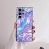 Płynny Wzór Świetlny Etui Na Telefon Dla Samsung Galaxy S25 S24 S22 S23 Ultra S21 S20 Plus 5G Matowe Antypoślizgowe Pełne Miękkie Etui